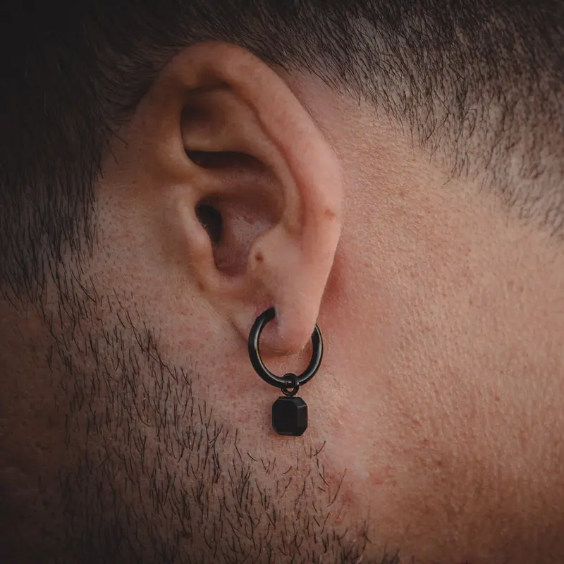 Onyx Dangle Earring - Black 0