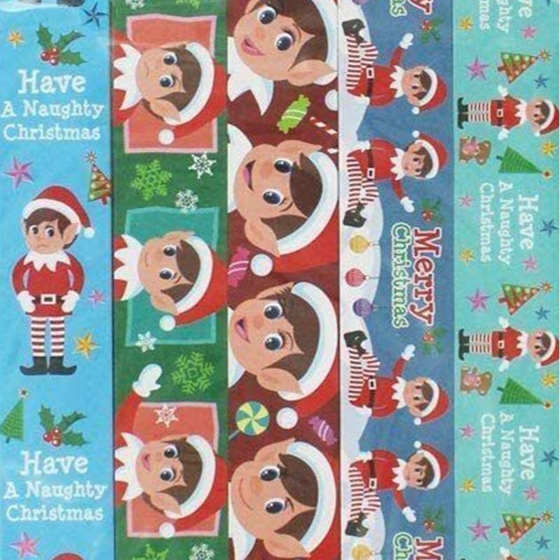 100 Elf Paper Chains Elves Behavin' Badly Christmas Decoration Craft Fun Create Pack Colorful Ornaments Print Sticker 3