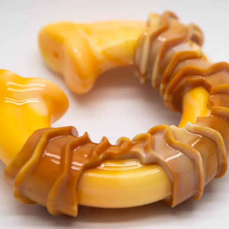 ReThink Dog Dental Munch Ring Chew Bacon Flavour Large Durable Pet Toy Textured 7