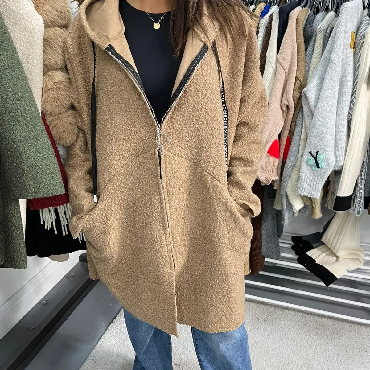Hooded Teddy Jacket