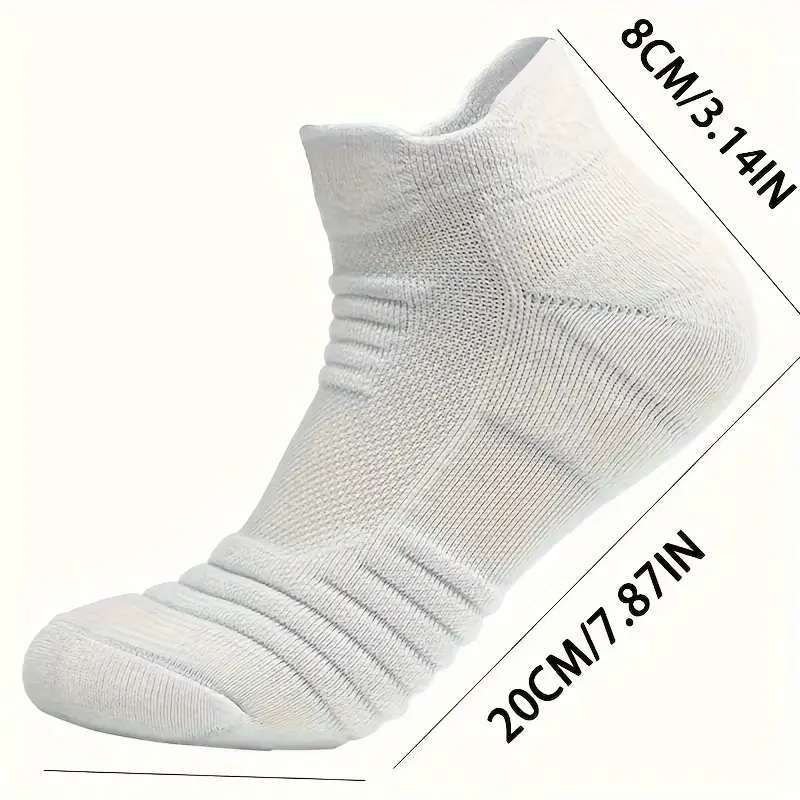 6 Pairs of Unisex Athletic Socks - Ultra-Comfortable, Thick Cushioned, Non-Slip, Sweat-Wicking, Breathable, Shock-Absorbing & Moisture-Management for High-Intensity Running, Hiking & Fitness Activities 4