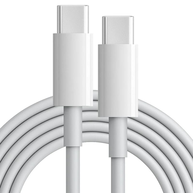 Product Introduction of 1Pc/3Pcs/5Pcs  USB C to USB C Charger And Data Cable With Cable Length 1M(3.3Ft)/2M(6.6Ft) for Android, Samsung, Apple Iphone 15/16/Pro/ProMax /Plus, iPad Pro, MacBook Air, Smart Tablets, Smartphone Fast Charging Cable For all Smart  Cellphone Electronic 4