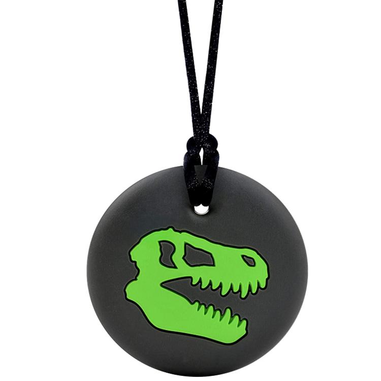 Sensory Hugs. Dinosaur Design Chew Necklaces Autism Biting Bite Aid. 1
