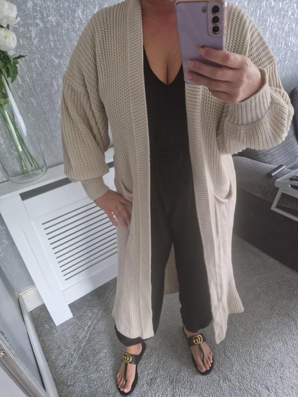 Balloon Sleeve Cardigan 3