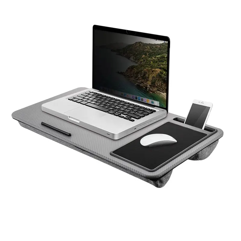 INCLUSIVE A.P  Laptop Tray 57.5x30.5x6cm Laptop Stand Lap Desk Large Laptop Stand with Cushion Suitable for Bed and Sofa Includes Mouse Pad Space-Saving Design 3