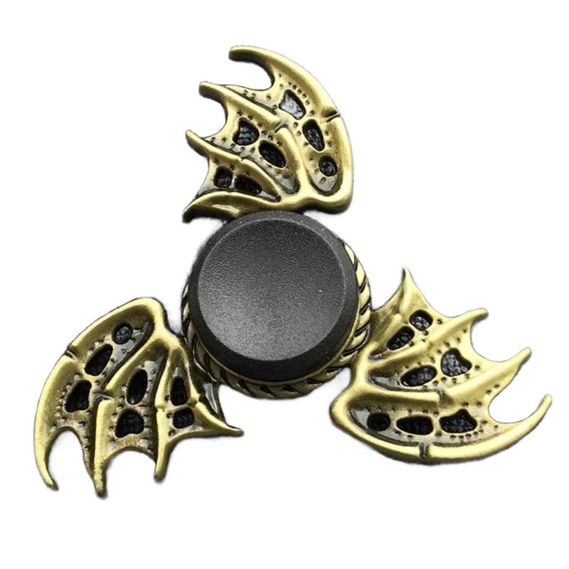 Fidget Finger Spinner Antique Brass Color Alloy Metal Hand Spinner Stress Relief Decompression Toy For Kids Adults Funny Gifts Multicoloured 1