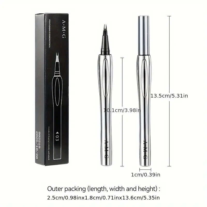 Waterproof Eyebrow Pencil - Sweat-Proof, Long-Lasting Natural Look, Multi-Use for All Skin Types 8