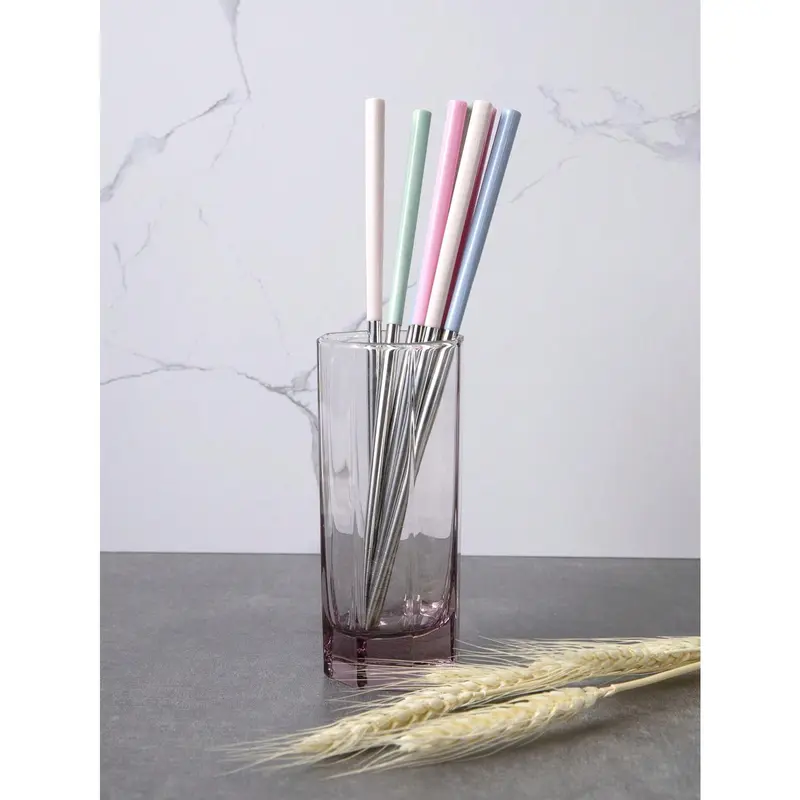4pairs/set Stainless Steel Chopsticks, Color Block Chopsticks For Dining Cutlery Tableware Multicolor 2