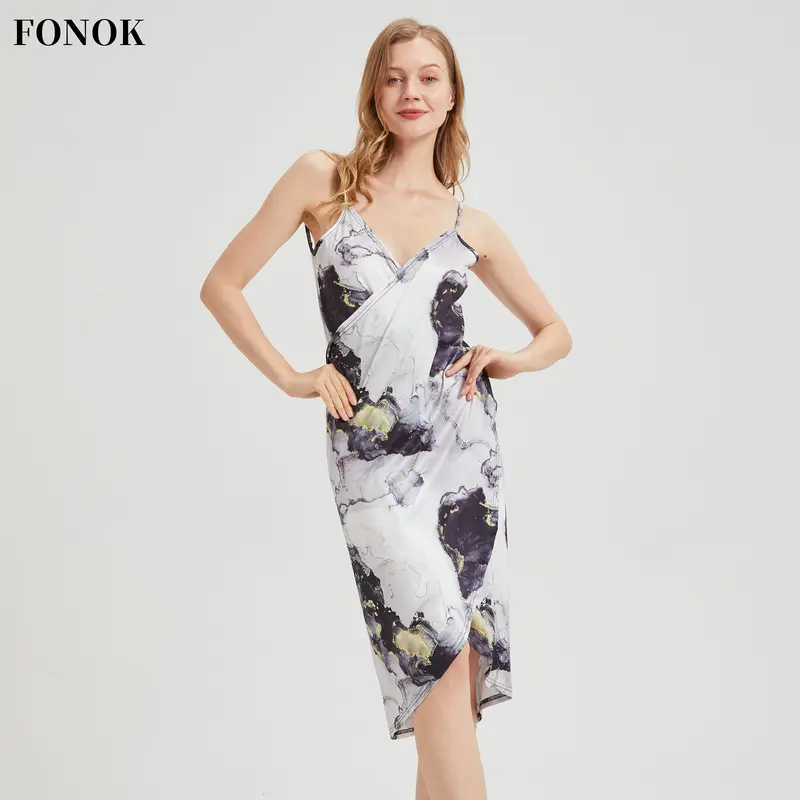 【FONOK】S-5XL Fancy beach dress Women Bikini Cover Up Swim Beachwear Long Maxi Wrap Sarong Beach Holiday Dress Womenswear 3