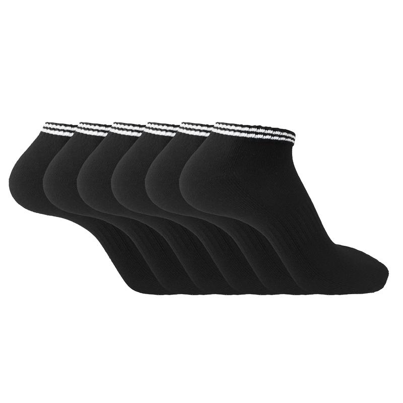 The Essentials Wardrobe Mens Socks 6 Pack Trainer Liner Gym Running Socks Arch Support Moisture Wicking Cushioned Soft Elasticated Ribbed Welt Mens Sports Socks Size 6-11 2