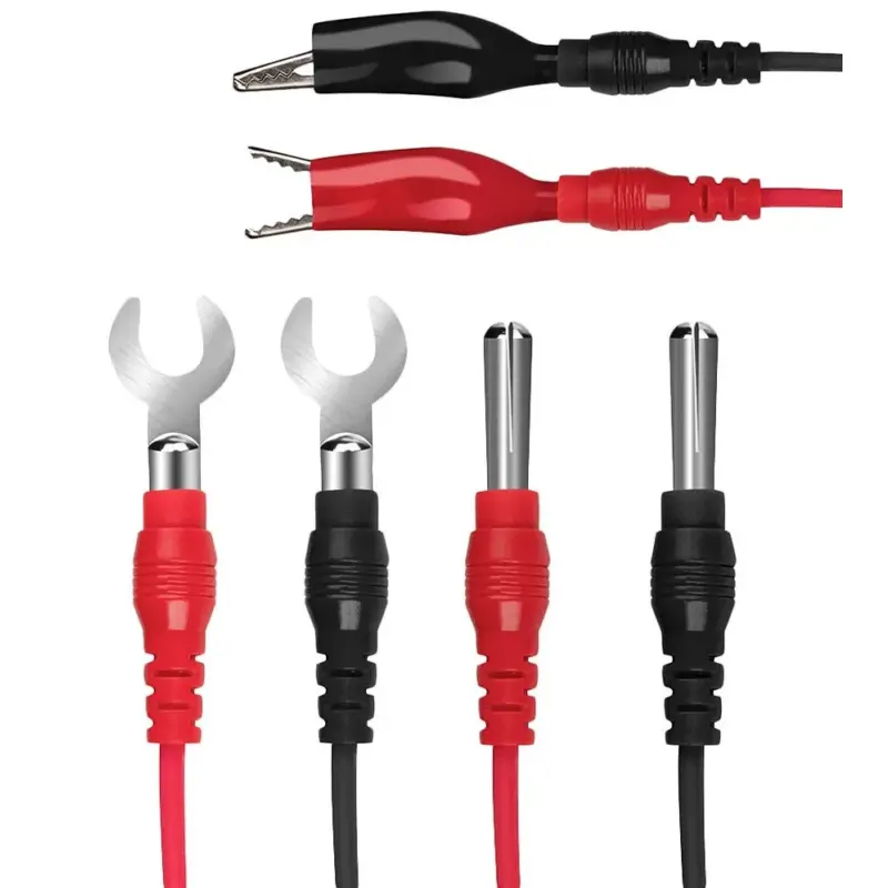 🌙[2-3 days delivery]🌙Essential 16 - Piece Digital Multimeter Probe Kit for UK Users: Alligator Clips & Needle Tips Included 4