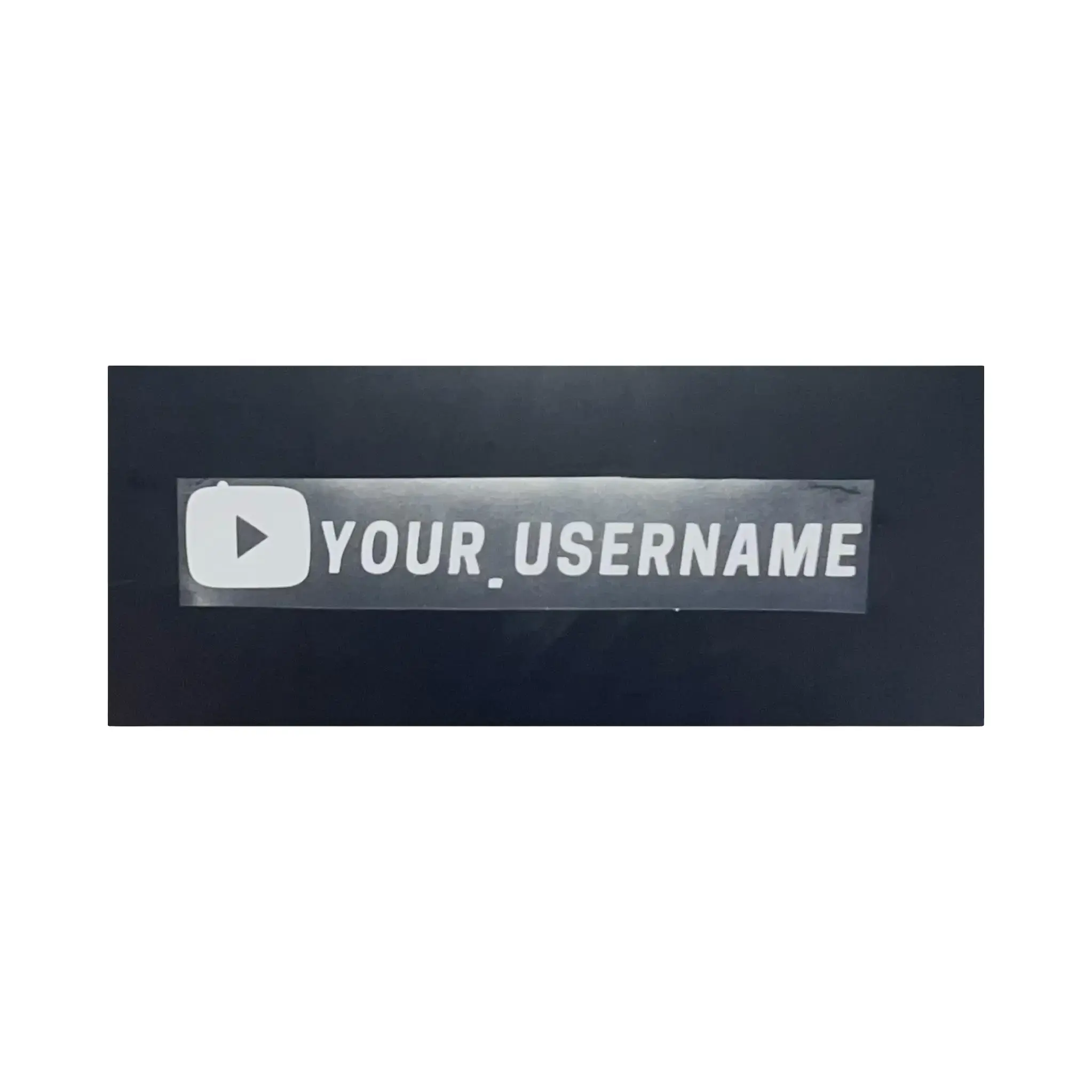 YT Social Media username | Car Sticker | Vinylar