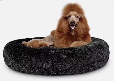 Product Introduction of Dog Bed Donut Soft Large Plush Cat Beds For Calming Pet Anti Anxiety Washable 3