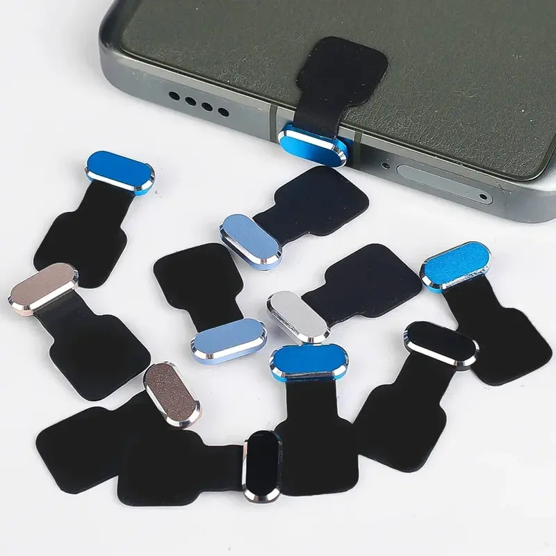 Self-Adhesive Metal Type-C Dust Plugs for All Type-C Devices – Anti-Dust Protector for Apple iPhone 15 Pro Max/15 Plus/15 Pro, Samsung Dustproof Cover –  Dirt in Charging Port – Protection for Smartphones, Tablets & More Durable Cellphone 4