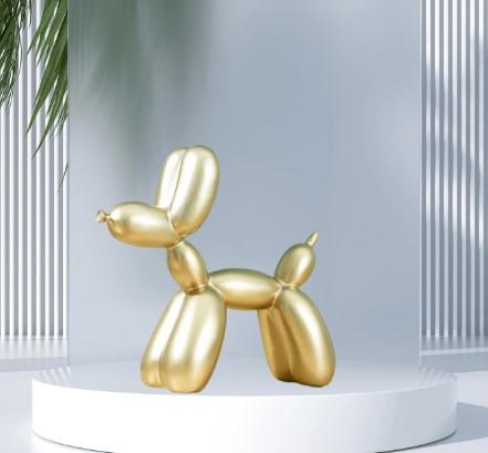 "1pc Handmade Resin Balloon Dog Statue Ornament | Cute White Animal Sculpture for Home Decoration | Perfect for Valentine's Day & Birthday Gifts" Minimalist Minimalist 5