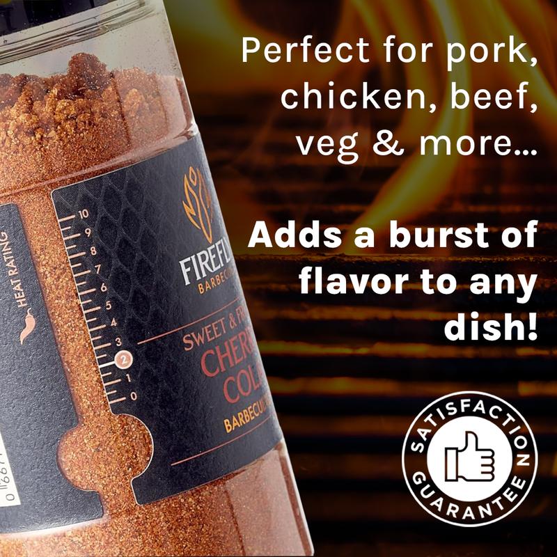 Firefly BBQ Championship Quality Cherry Cola BBQ Rub 200g - Irresistible Unique Flavour Fusion, Made with High-Quality Ingredients, Perfect for Grilling, Smoking, or Roasting Pork, Chicken, Beef, & Veggies 2