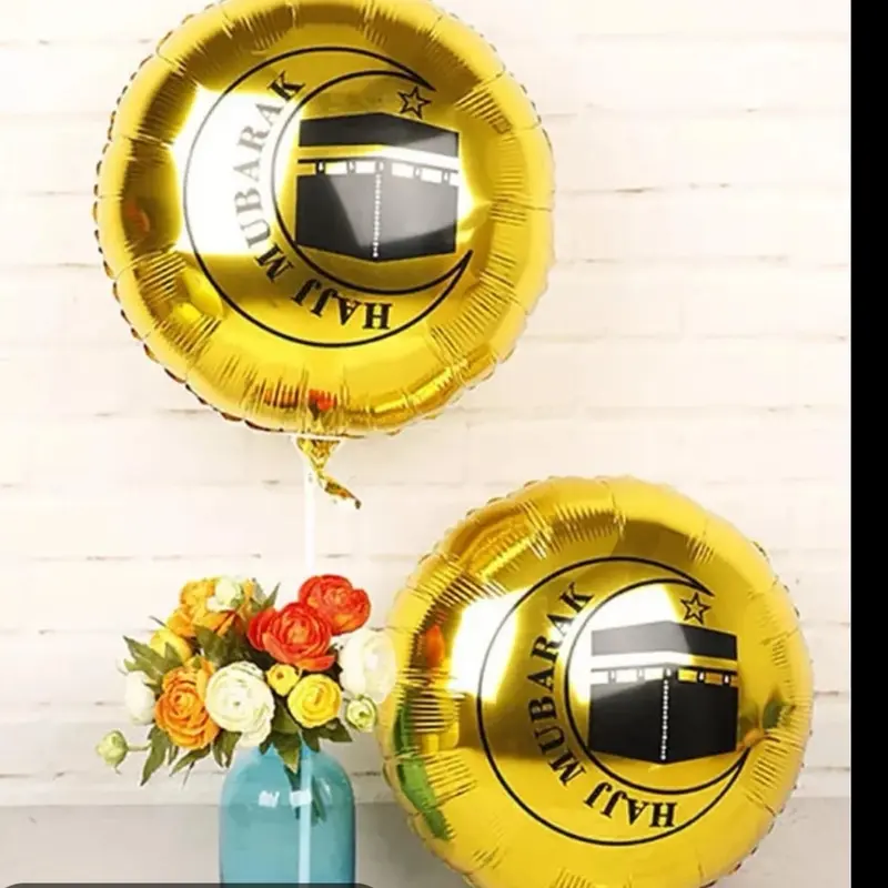 Hajj Mubarak 18 inch foil balloon 2 pack 1
