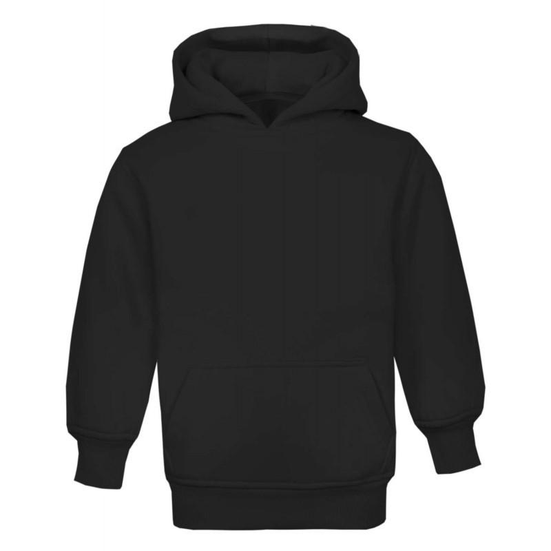 personalised kids black hoodies 1