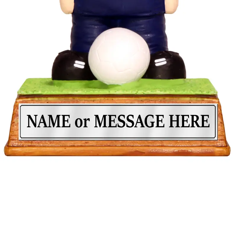 Football Manager / Coach - Personalised Gift / Present. Miniature figure customized with a name or message of your choice on the base. Birthday, Thank You, Retirement, Award, Trophy gift for him, Dad, Grandad 2