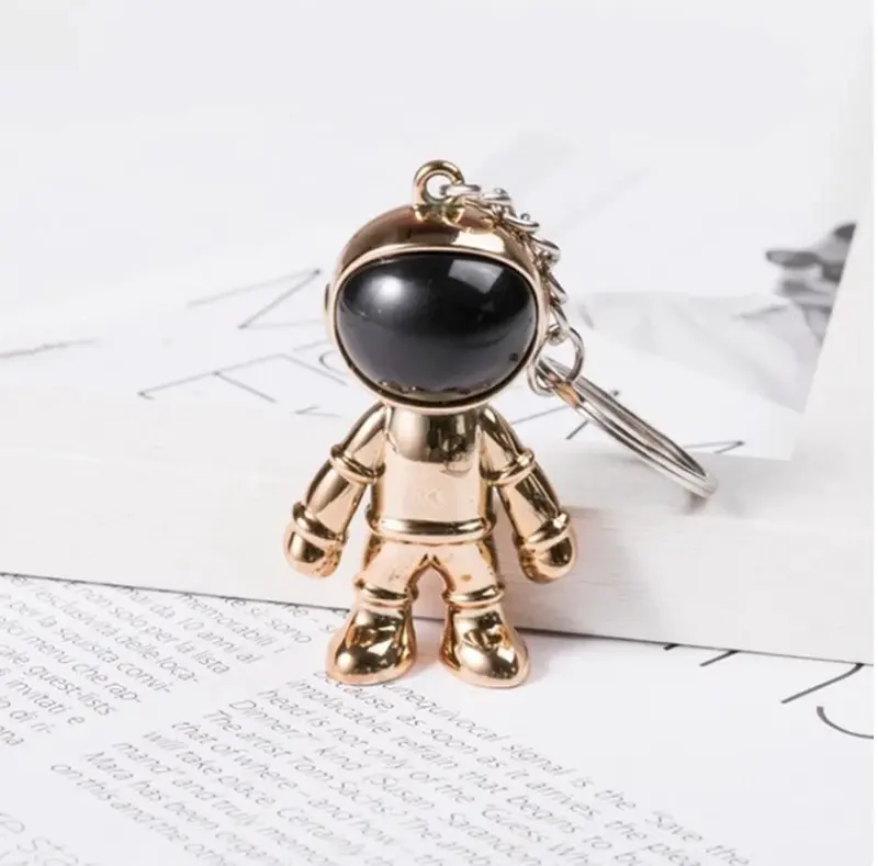 Handmade 3DKeychain Space Robot Astronaut Astronaut Man Gift Present Occassion Gold Silver Black Blue For Him Anniversary Birthday 2