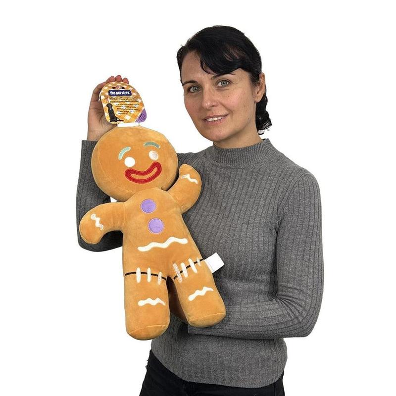 Giant Gingerbread Man | Brown's Plush Dog Toy 0