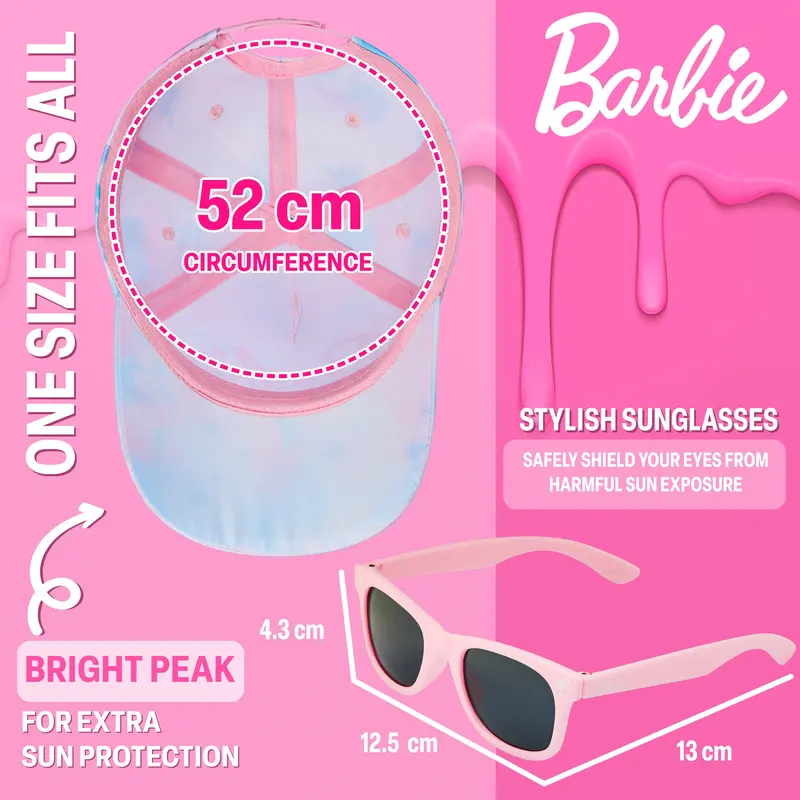 Barbie Girls Sunglasses and Baseball Cap Set 5