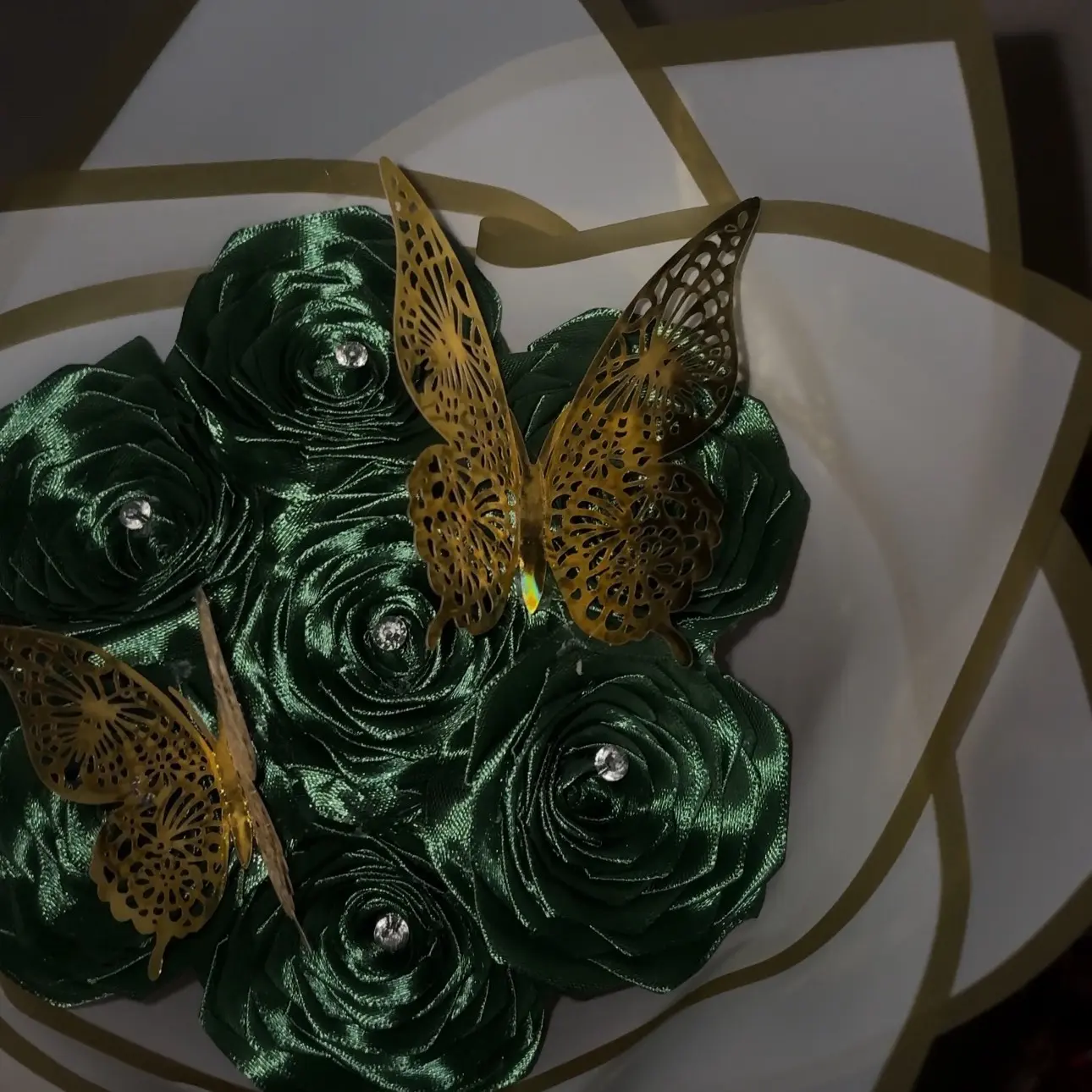 Emerald green bouquet