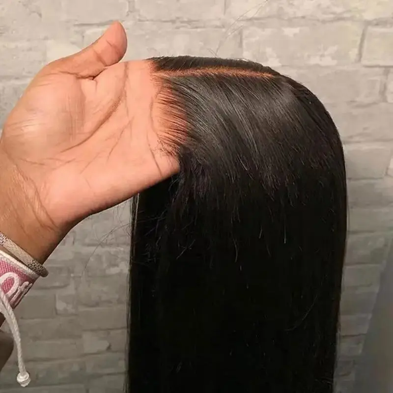 【2025】Bleached Knots Wear Go Glueless Wig  Straight 4x4 Lace Wig Pre Cut Preplucked Human Wigs