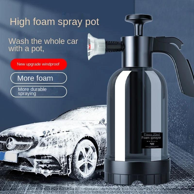 2L Hand Foam Sprayer with 3 Nozzles for Car Wash and Window Cleaning 0