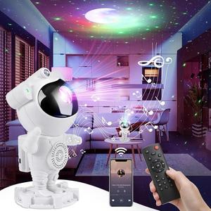 Astronaut Projector Night Light, 1 Count USB Powered Galaxy Projector Light with Remote Control, Spaceman Ambient Lamp, Starry Sky Projector Light Audio Astronaut Projector Night Light with Remote Control and Bluetooth Speaker