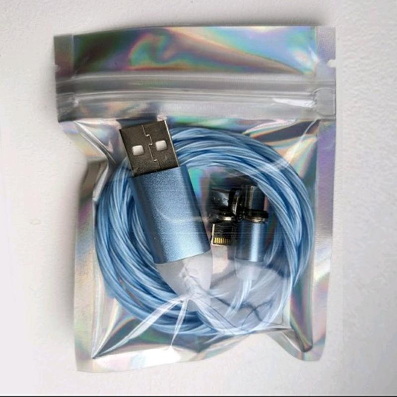 1 Metre LED 3in1 Magnetic Charging Cable 2