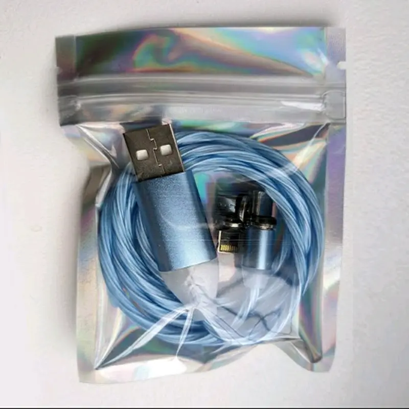 1 Metre LED 3in1 Magnetic Charging Cable 2