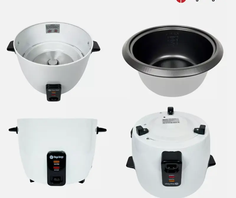 Electric Rice Cooker - Non-Stick Removable Bowl, Keep Warm Function 1.0L 4