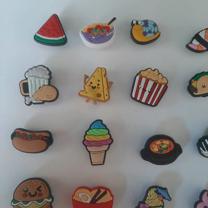 Food Themed croc charms shoe decoration accessories jibbitz shoe charms choose design 7