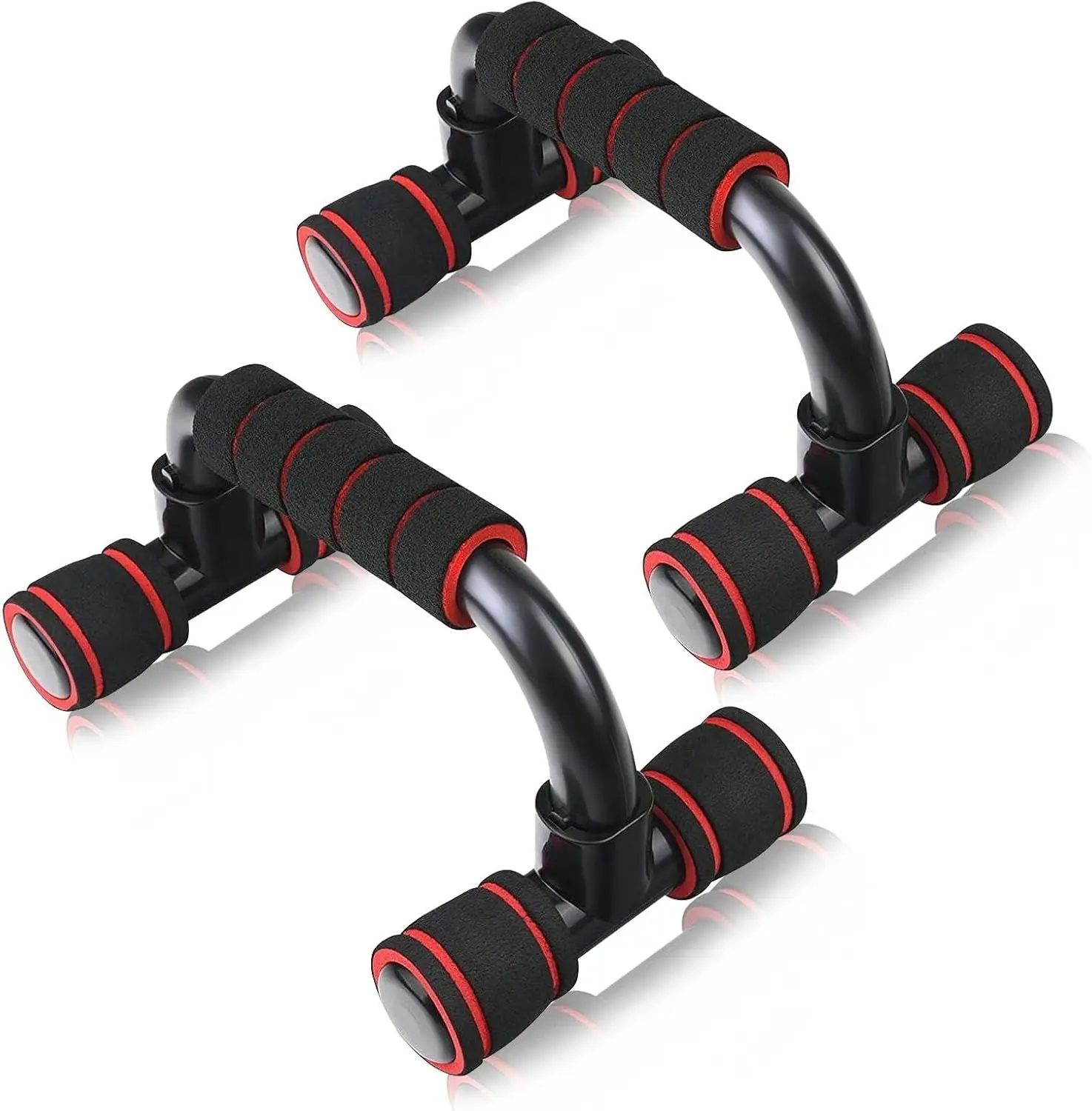 Push Up Bars, Pushup Stand, Strength Training - Workout Stands, Cushioned Foam Handles Grip, Non-Slip Sturdy Structure Push Up Bars for Men & Women Gym Exercise Equipment Floor Fitness