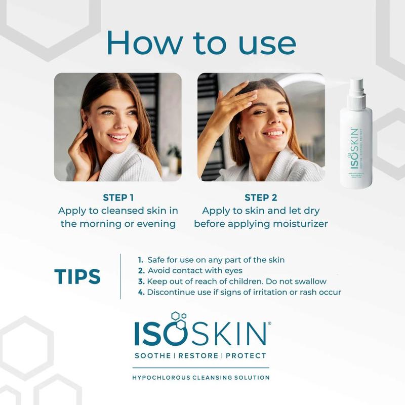 ISOSKIN Hypochlorous Spray 275ml - Daily Cleansing Solution for Radiant Skin - Soothing Skincare 4