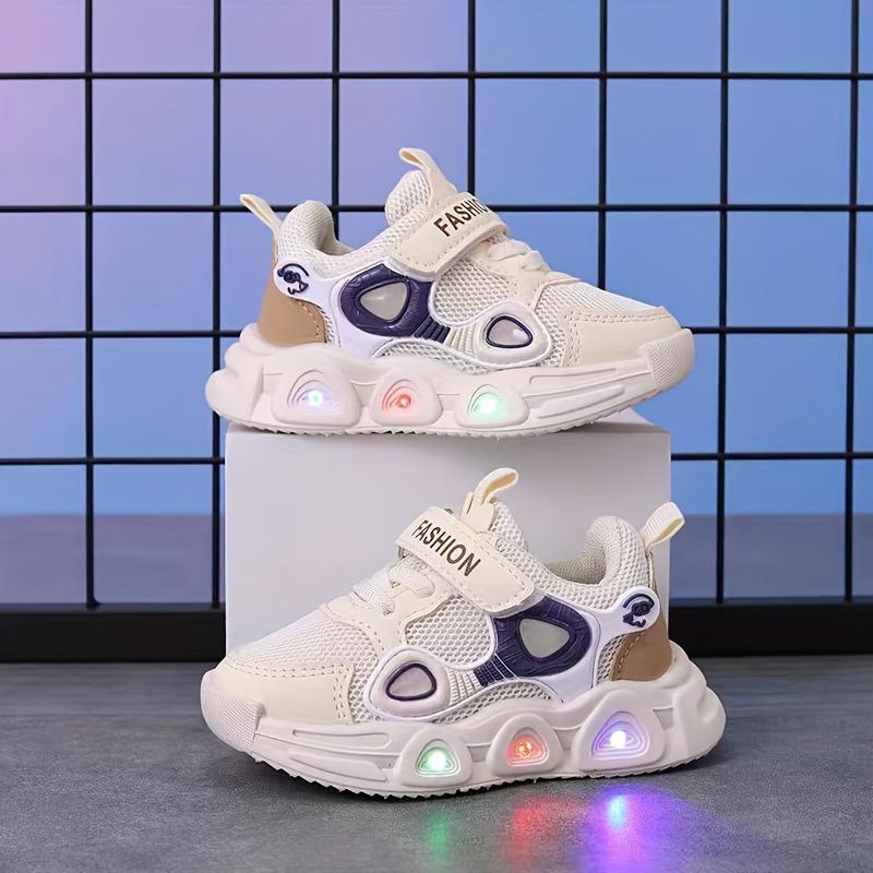 New Spring And Autumn Light-Up Mesh Shoes for Boys And Girls, Soft-Soled Casual Sports Shoes. 6