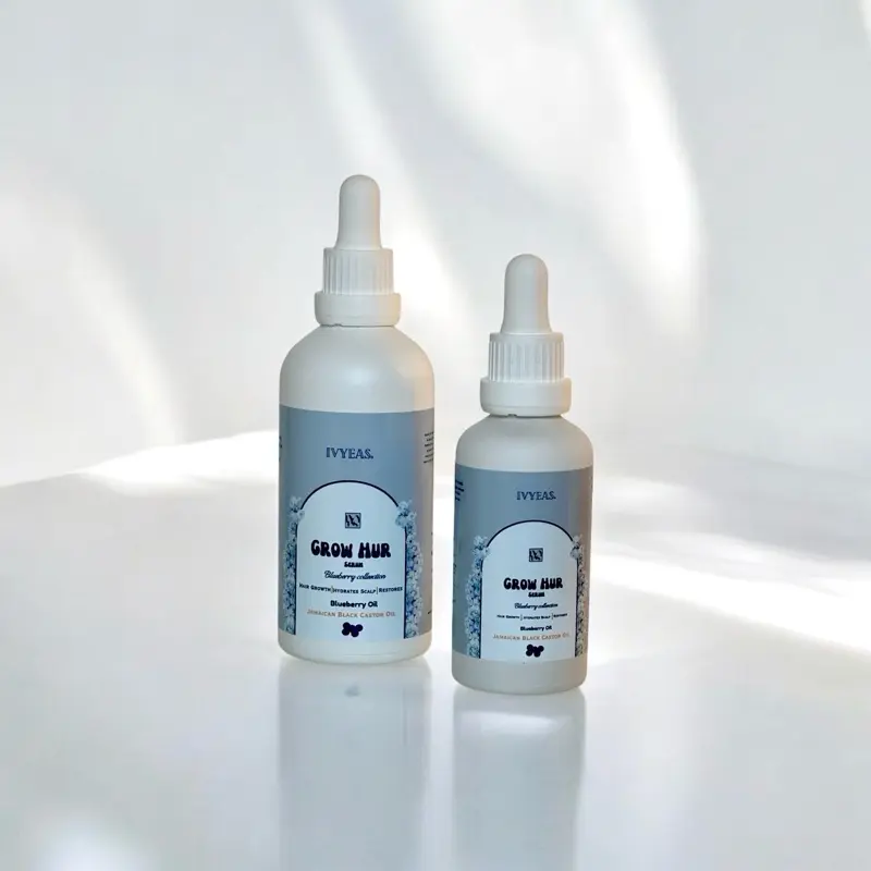 IvyEas- Grow Hur Serum Jamaican Black Castor & Blueberry Seed Oil