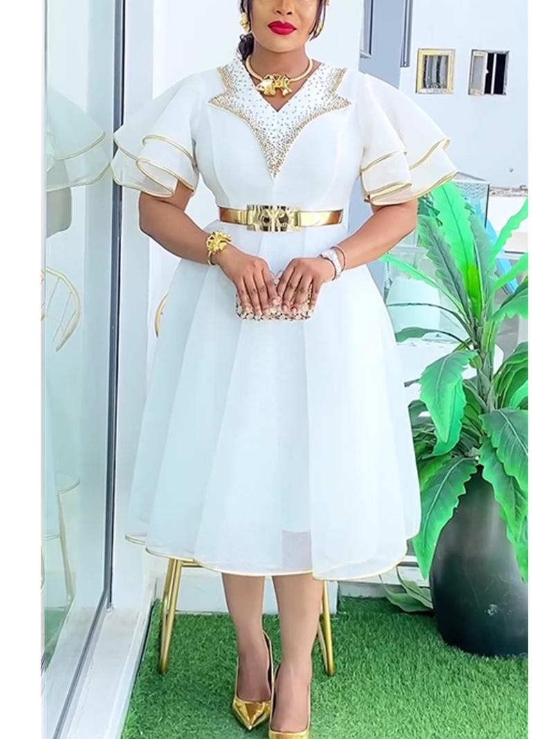 Product Introduction of African Dresses for Women Plus Size Africa Clothes Dashiki Ankara Turkey Outfits Gown Elegant Muslim Wedding Party Long Dress 1