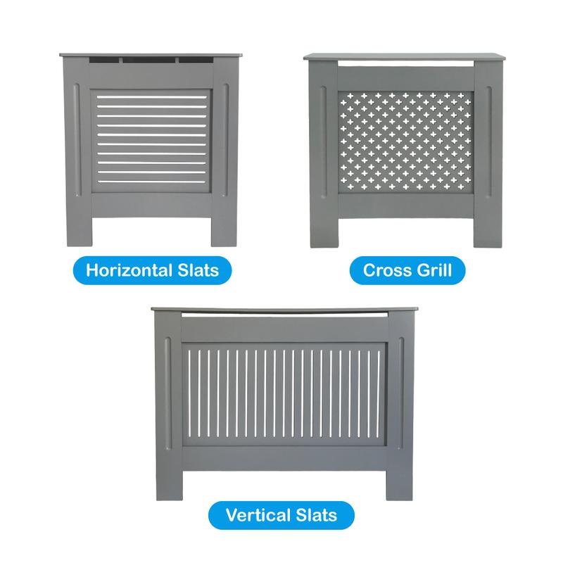 Sundaze MDF Radiator Cover Grey Modern Traditional Wood Grill Shelf Cabinet Furniture Radiatorcover Hallway Furniture 1