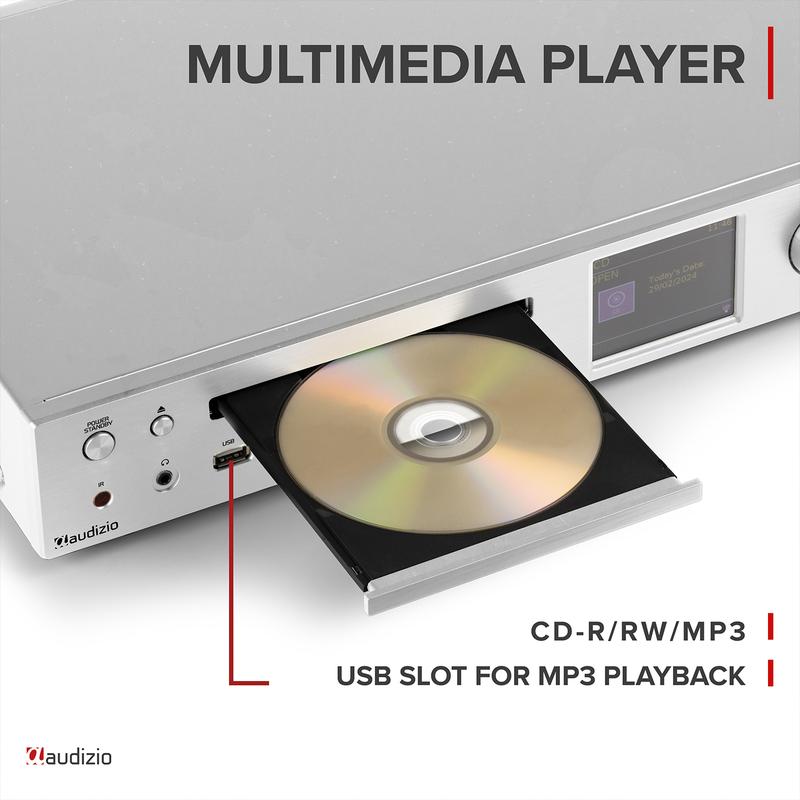 Audizio Bolzano Internet Radio Receiver & Amplifier - Aluminium 3