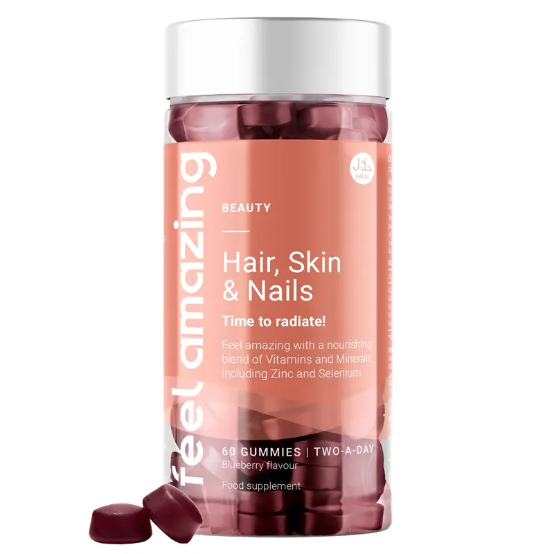Feel Amazing Hair, Skin & Nails Complex | 60 Gummies 0