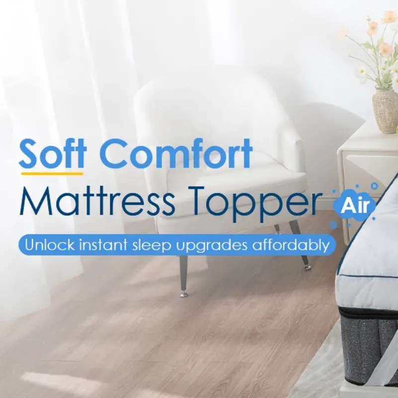 Extra Plush Topper - Hotel Grade Sleep Support Super Soft & Fluffy Mattress Topper - Mattress Topper, Bed Topper. 3