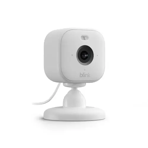 New Blink Mini 2 – Plug-in smart security camera, HD night view in colour, built-in spotlight, two-way audio, motion detection, works with Alexa (Black) 1