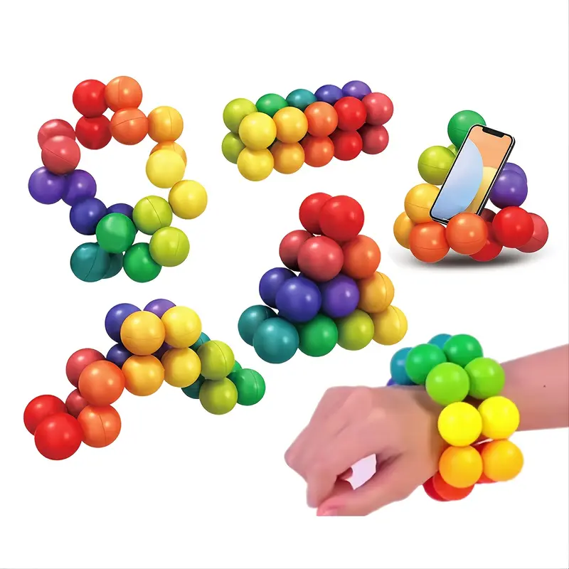 [Non-magnetic] Plastic Products Variety Decompression Ball, Puzzle 3D Three-dimensional DIY Educational Magic Cube Ball, New Strange Decompression Vent Toy 1