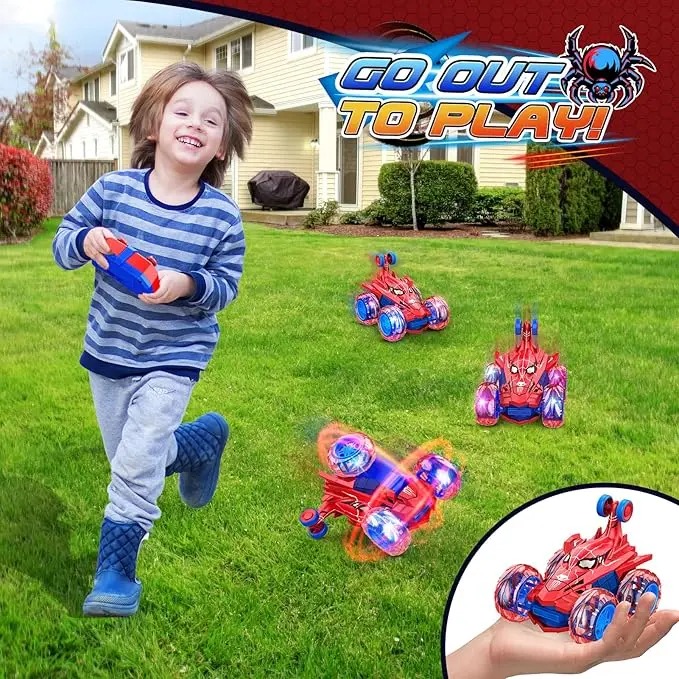 Remote Control Cars Toys for 3-10 Year Old Boys Girls, Monster Truck Boys Toys Age 3-12 Rc Car Christmas Xmas Gifts for Kids Stocking Fillers Gifts for 3-9 Year Old Boys Girls Kids Toys 4