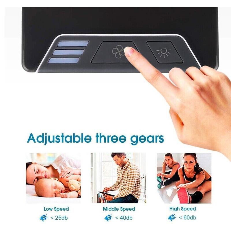 Mini Air Cooler Portable LED USB Air Conditioner Fan Humidifier Purifier Cooling 8
