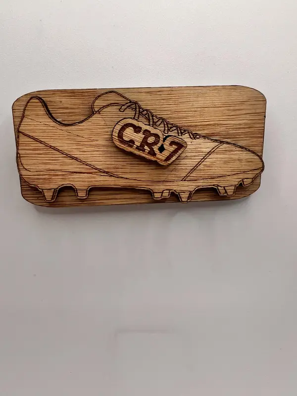 Cristiano Ronaldo CR 7 Wood Magnet - Decorative Wooden Plaque Gift Fan 8