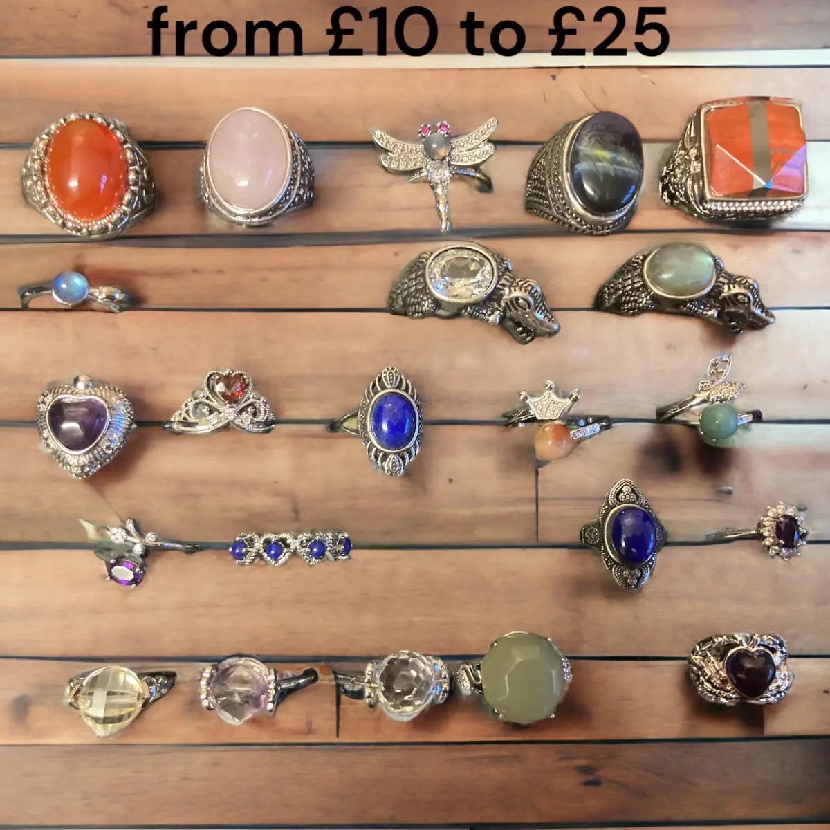 Crystal Rings Homemade…. A wide selection of stunning pieces that I take a lot of pride in making
