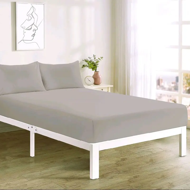 Easy-care Fitted Bedsheets, 50% Cotton-50%Polyester 4